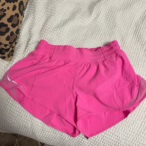 Sonic Pink Lululemon Hotty Hot Shorts